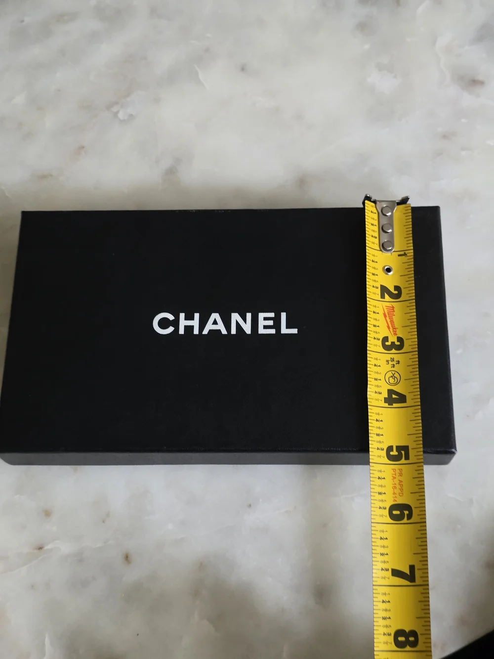 Authentic Chanel Long Wallet Gift Box W/ Dust Cover & Card- 8.1